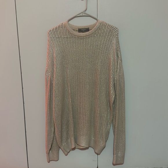 Forever 21 Other - Forever 21 Men’s metallic mesh sweater